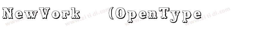 NewVork 常规(OpenType 字体转换
